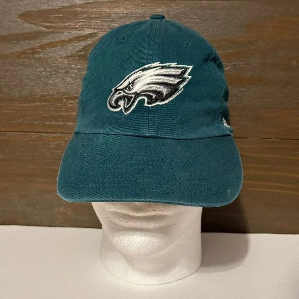 '47 Brand Philadelphia Eagles Clean Up‎ Hat Adjustable Strapback Green Cap OSFA